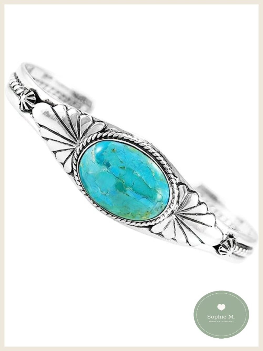 Sterling Silver 925 Turquoise Cuff Bracelet Handmade Small Wrist